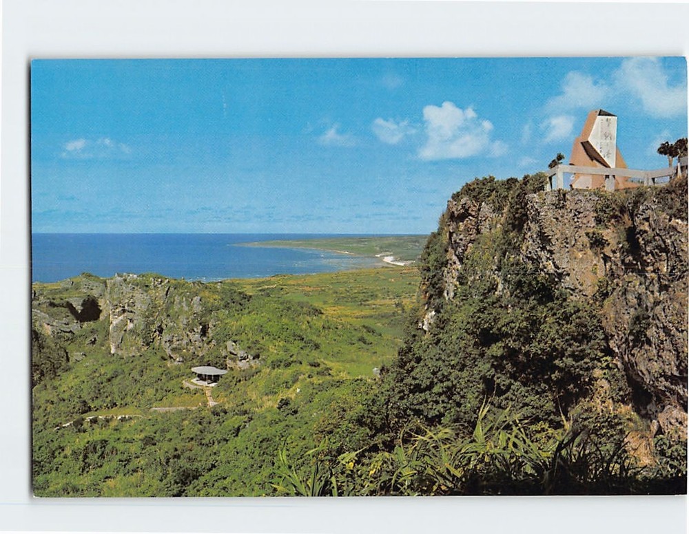 Postcard Reimei Monument Itoman Japan