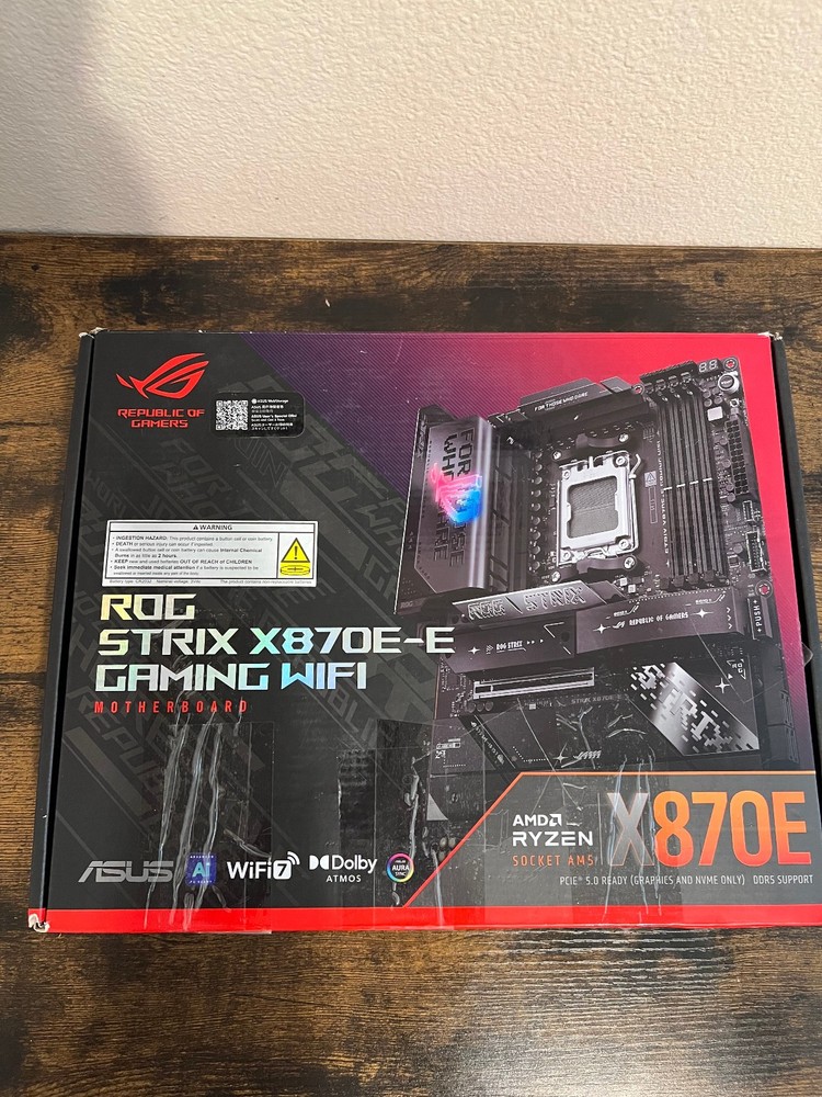 ASUS ROG STRIX X870E-E GAMING WIFI 7 AMD AM5 motherboard DDR5 (READ DESCRIPTION)