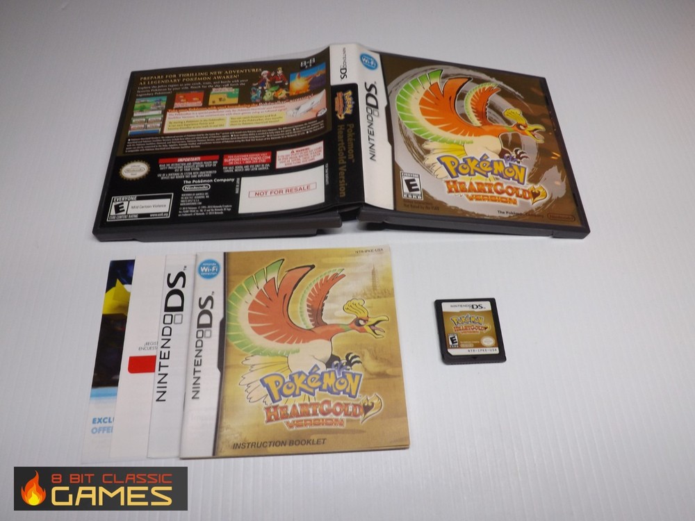 AUTHENTIC!! Pokemon Heartgold -  COMPLETE  - NINTENDO DS - FAST SHIPPING  61a