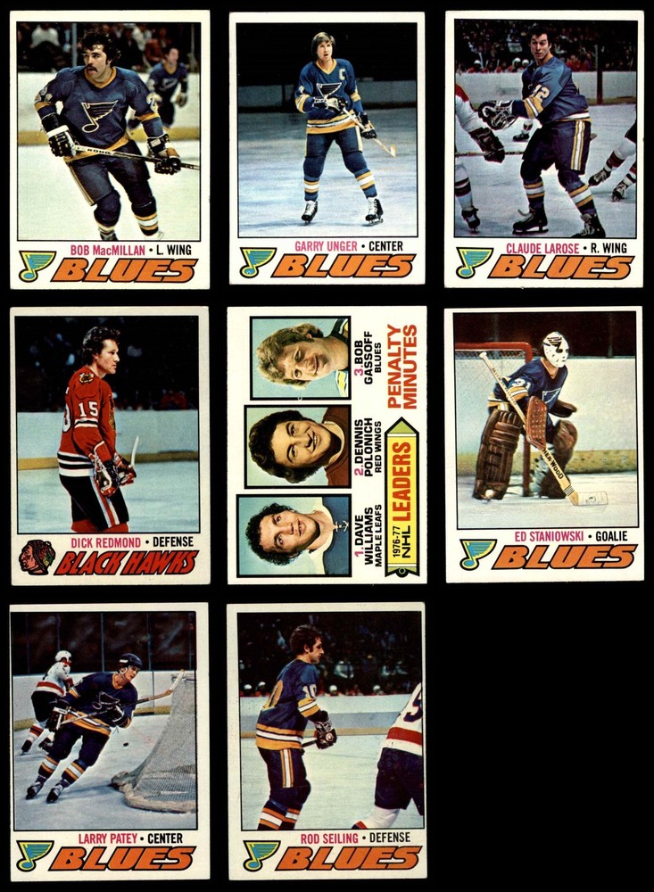 1977-78 Topps St. Louis Blues Near Team Set 3.5 - VG+ 3892273 (8 / 10 cards)