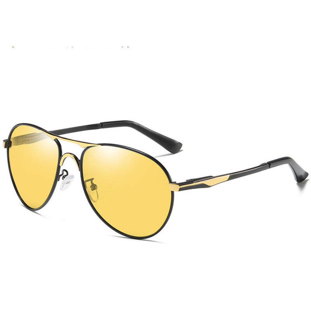 Polarized Color Changing Sunglasses with UV400 Protection, Metal Frame, TAC Lens
