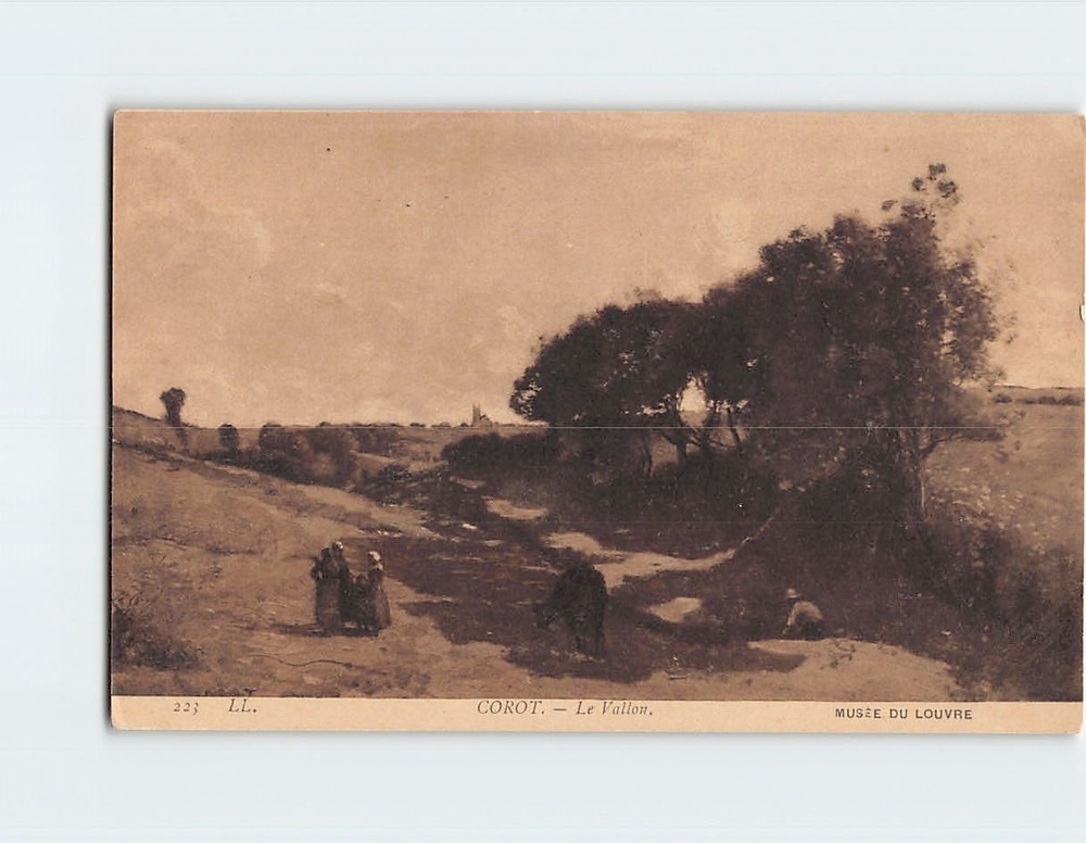 Postcard Le Vallon By Corot Musee du Louvre Paris France