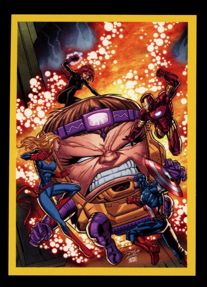 IRON MAN VS M.O.D.O.K. 2021 Marvel Versus Sticker #69 *Qty