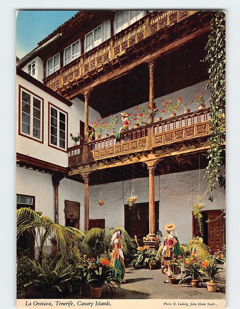 Postcard La Orotava Tenerife Canary Islands Spain