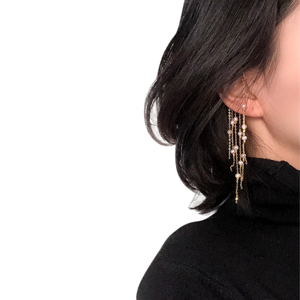 Pearl Drop Earrings Elegant Statement Jewelry for Women