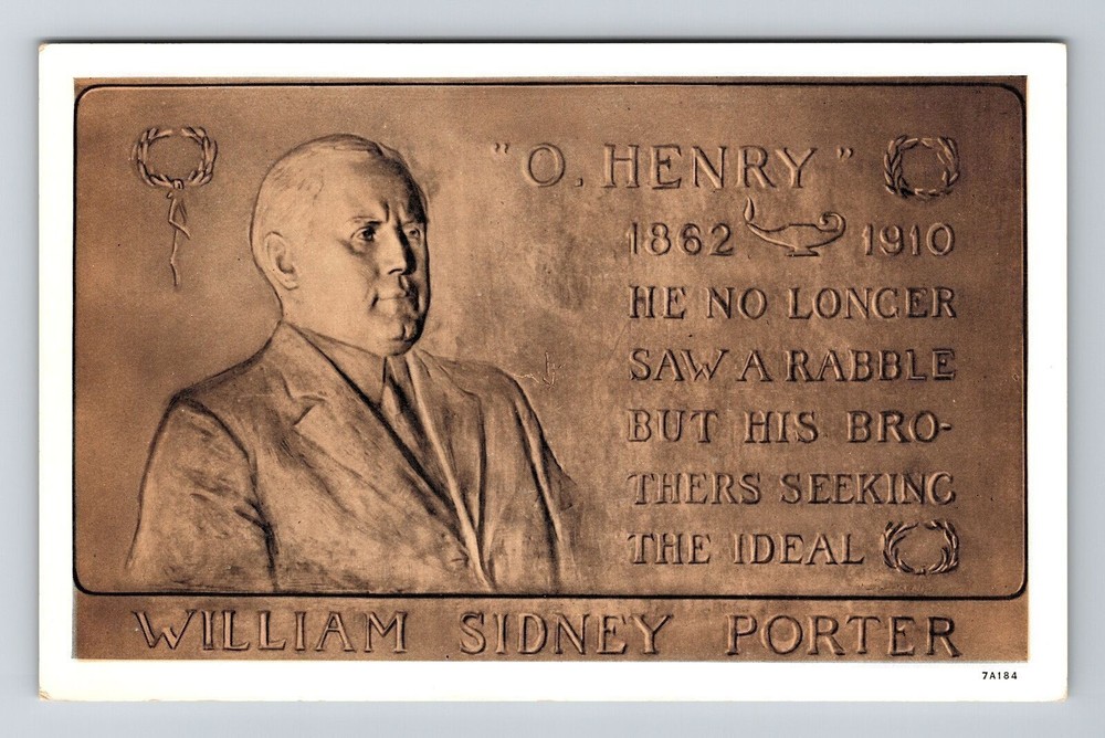 Raleigh NC-North Carolina, O. Henry Memorial, Vintage Postcard