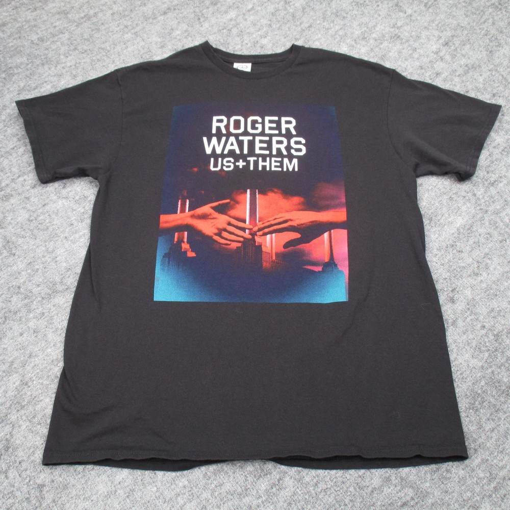 Roger Waters Us + Them Shirt Mens Large Black 2017 Tour Concert Band Rock Music