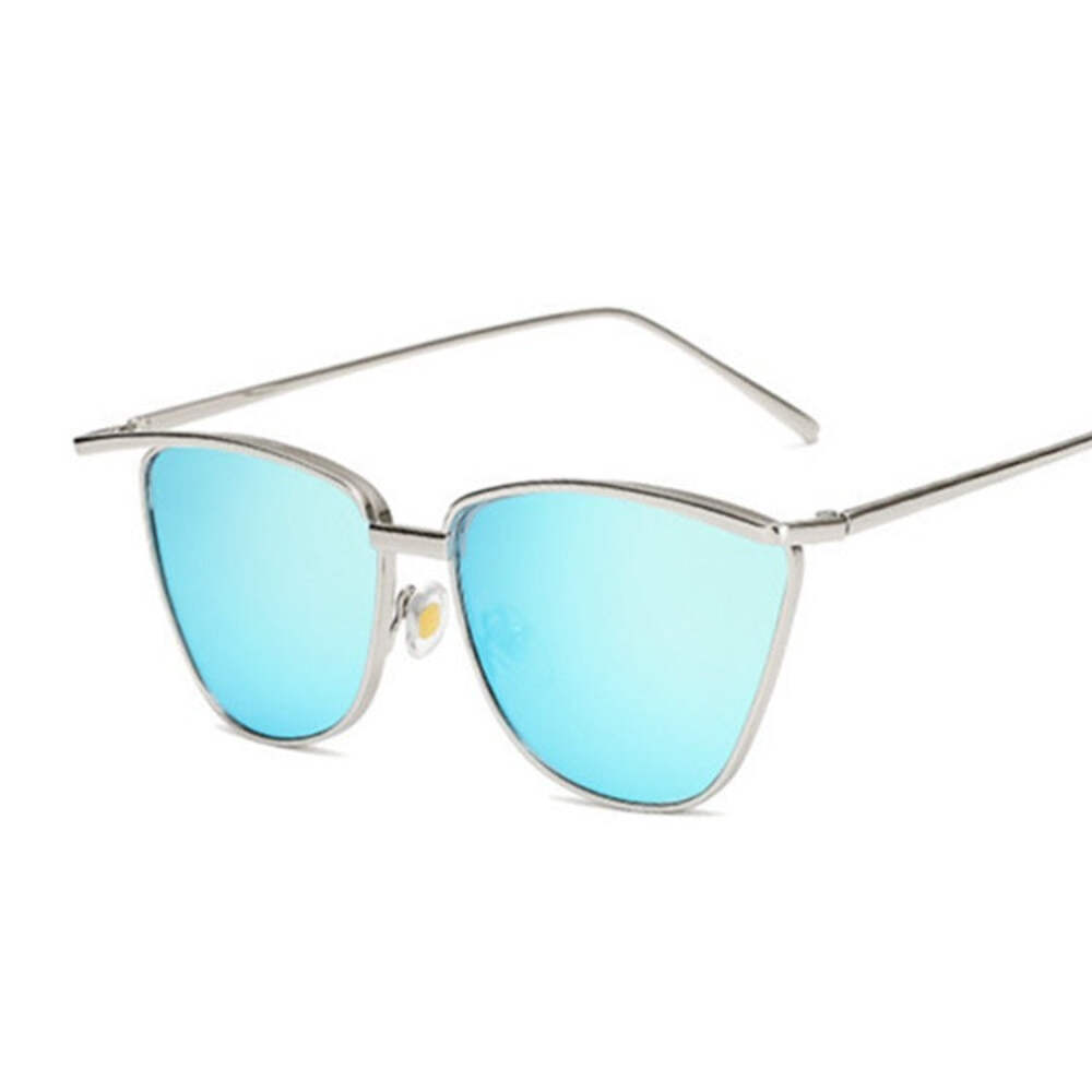 Fashion Cat Eye Sunglasses for Women, UV400 Protection, Resin Lens, Metal Frame,