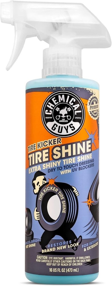 Tire Kicker Sprayable Extra Glossy Tire Shine Spray, Dry-to-Touch Dressing 16 oz