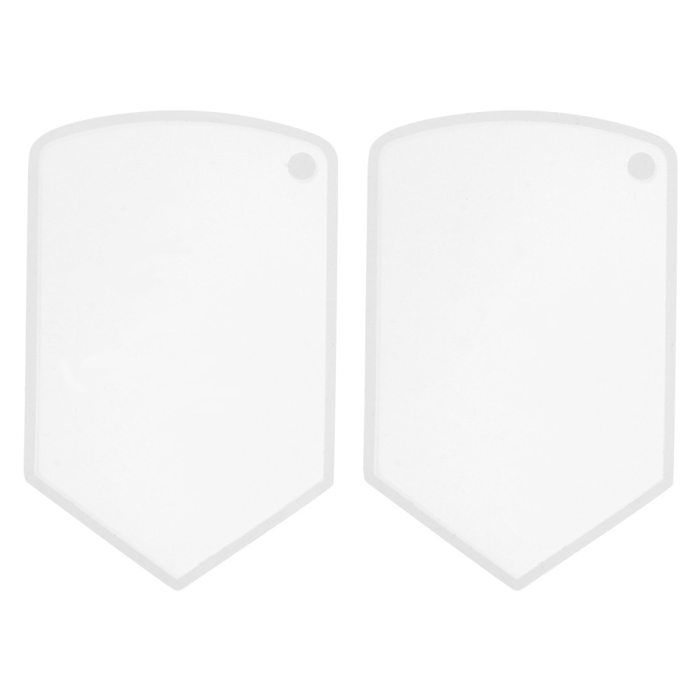 2-Piece Shield Pendant Silicone Molds for DIY Epoxy Resin Jewelry