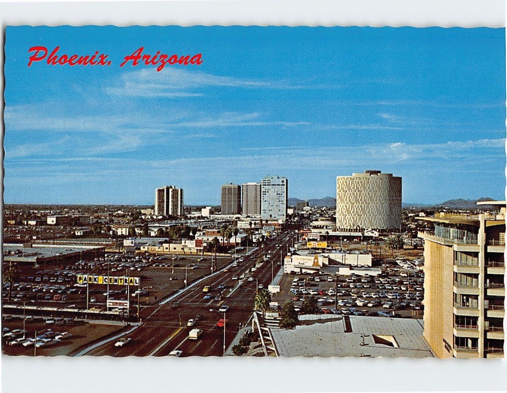Postcard North Central Highrise Complex Phoenix Arizona USA