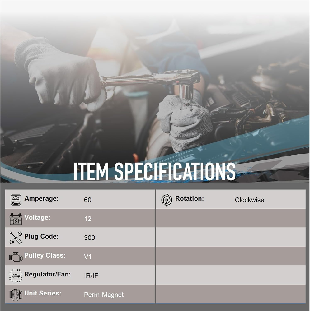 OEG Parts New 1.6L B6 Alternator for 1990-1997 Mazda Miata MX5