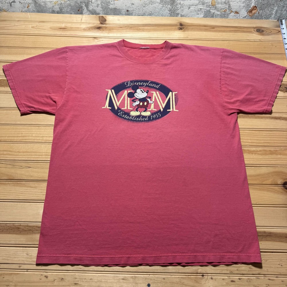 Vintage 80s Disneyland Mickey Mouse Cartoon Graphic Souvenir T-Shirt Men's - XL