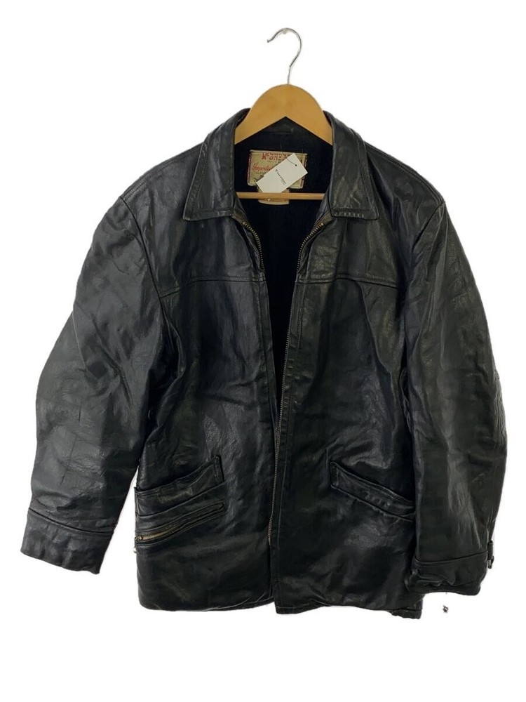 McGregor Black Leather Blouson Jacket Size 40 Style 272