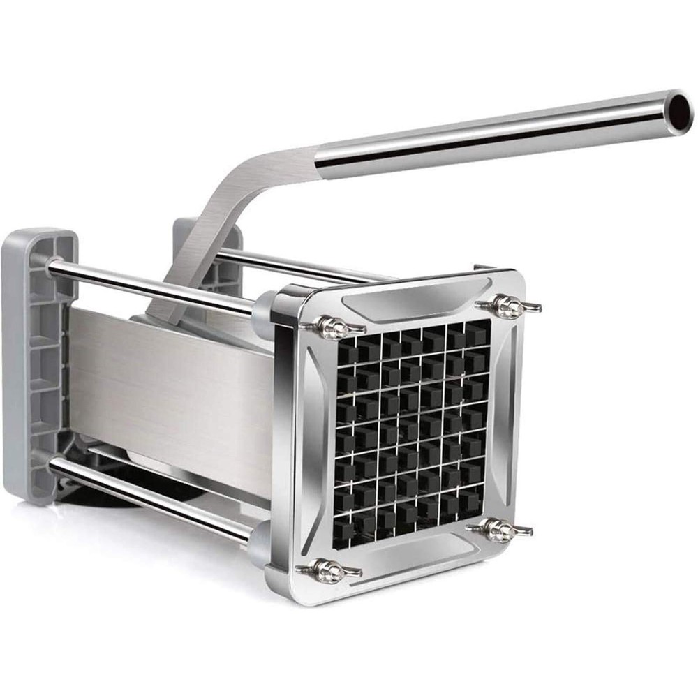 French Fry Cutter, Professional Potato Cutter Stainless Steel with 1/2-Inch B...