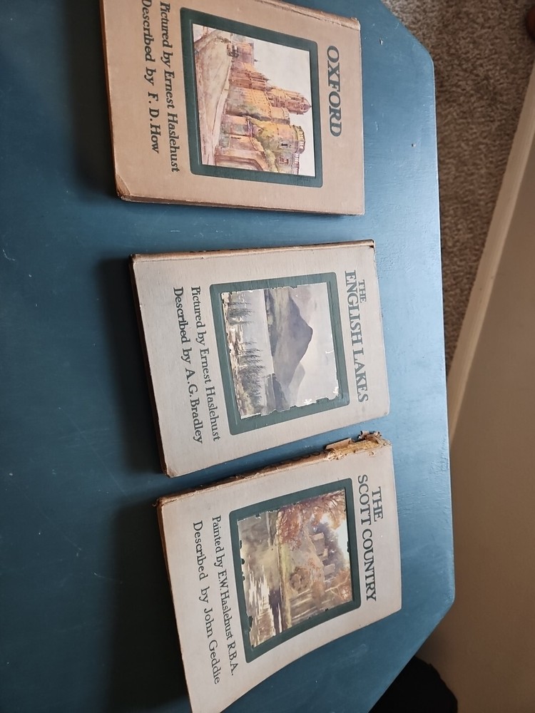 3 vols Vintage English locale histories and guides 1 Oxford 2 The English Lakes