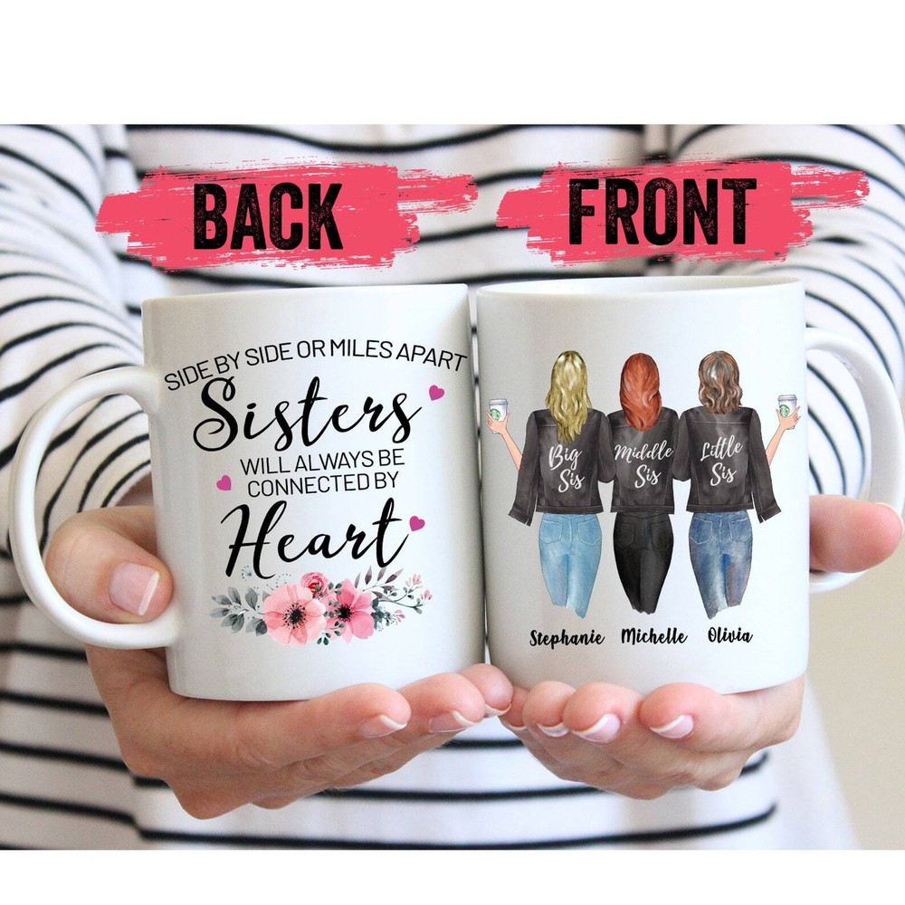 Custom Sisters Mug Personalized Sisters Mug Best Friend Gift Sisters Gift Sister