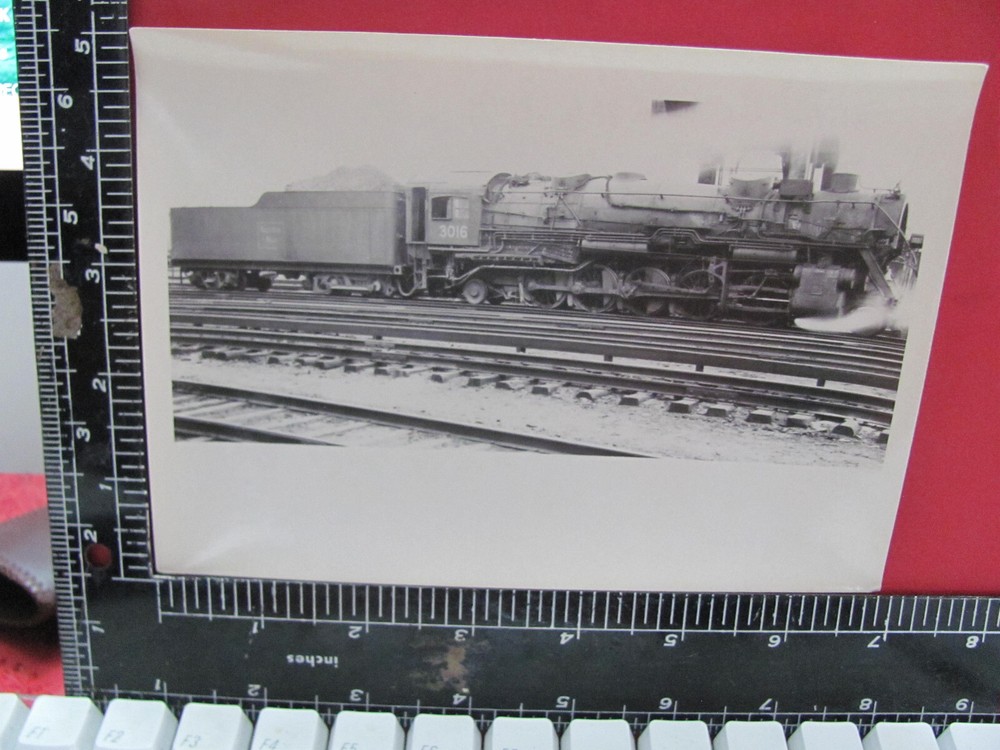 Boston & Maine Railroad 2-10-2 Locomotive #3016 B&M Rr Old Photo & Data