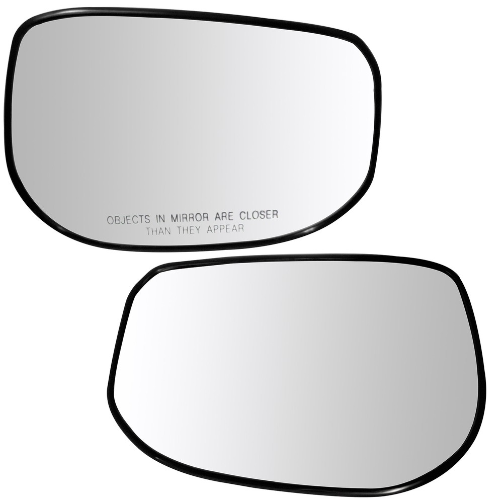 Door Mirror Glass W/Plate Left&Right Chrome For 09-14 Honda 76203-TK6-305