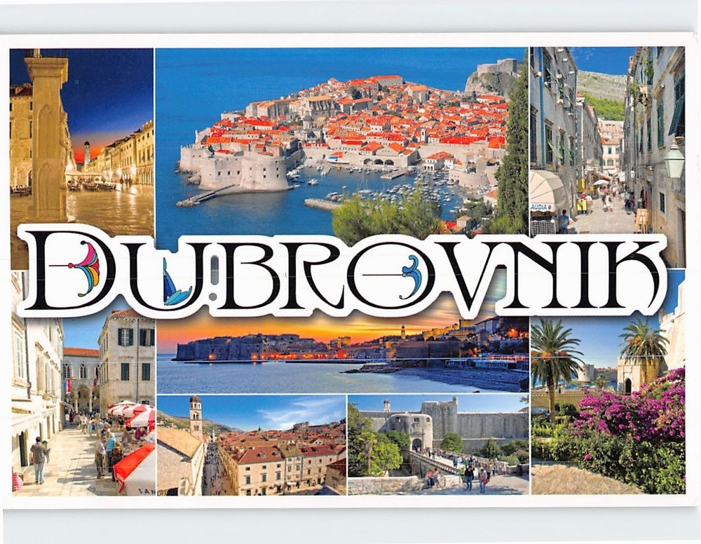 Postcard Scenes & Views Dubrovnik Croatia