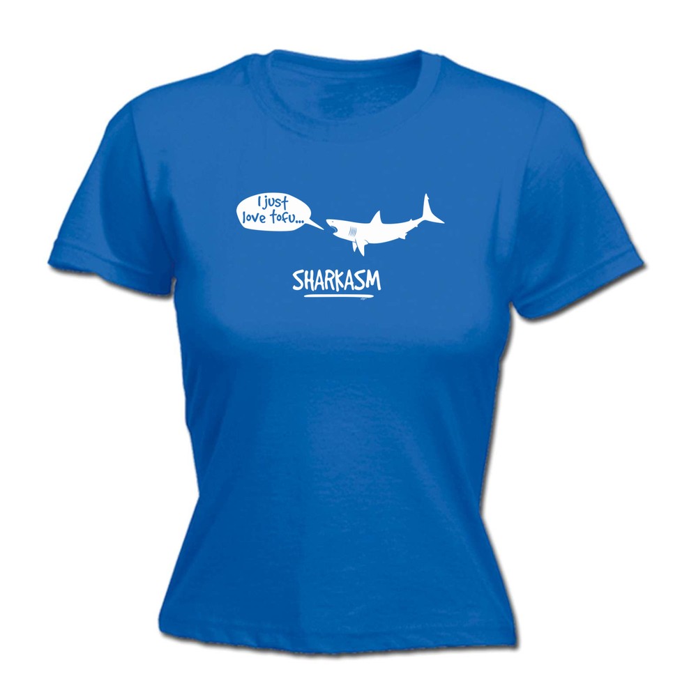 Sharkasm - Womens T Shirt Funny T-Shirt Novelty gift tshirt