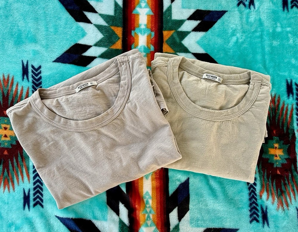 Lot Of 2 Buck Mason T Shirt Mens  XL Short Sleeve Bundle Of Shirt