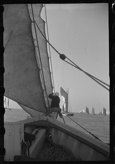 Provincetown Massachusetts 1940 Sailboats Tourist Boat Boston Arrival