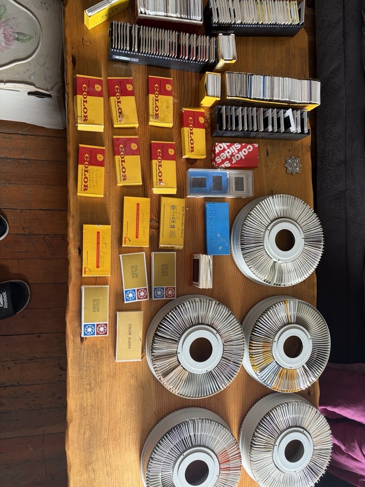 Vintage Kodak Slide Collection World Travel, Plus glamour Photography large LotWith Carousels