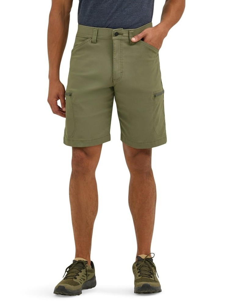 New Wrangler Mens Outdoor Performance Zip Cargo Shorts Size 48