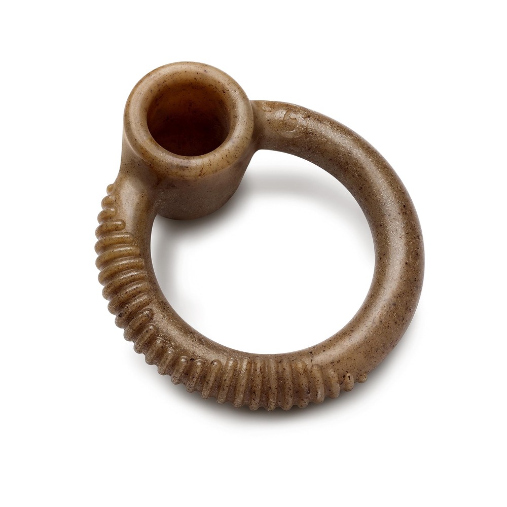 Ring Durable Dog Chew Toy for Aggressive Chewers Real Bacon Made in USA Small