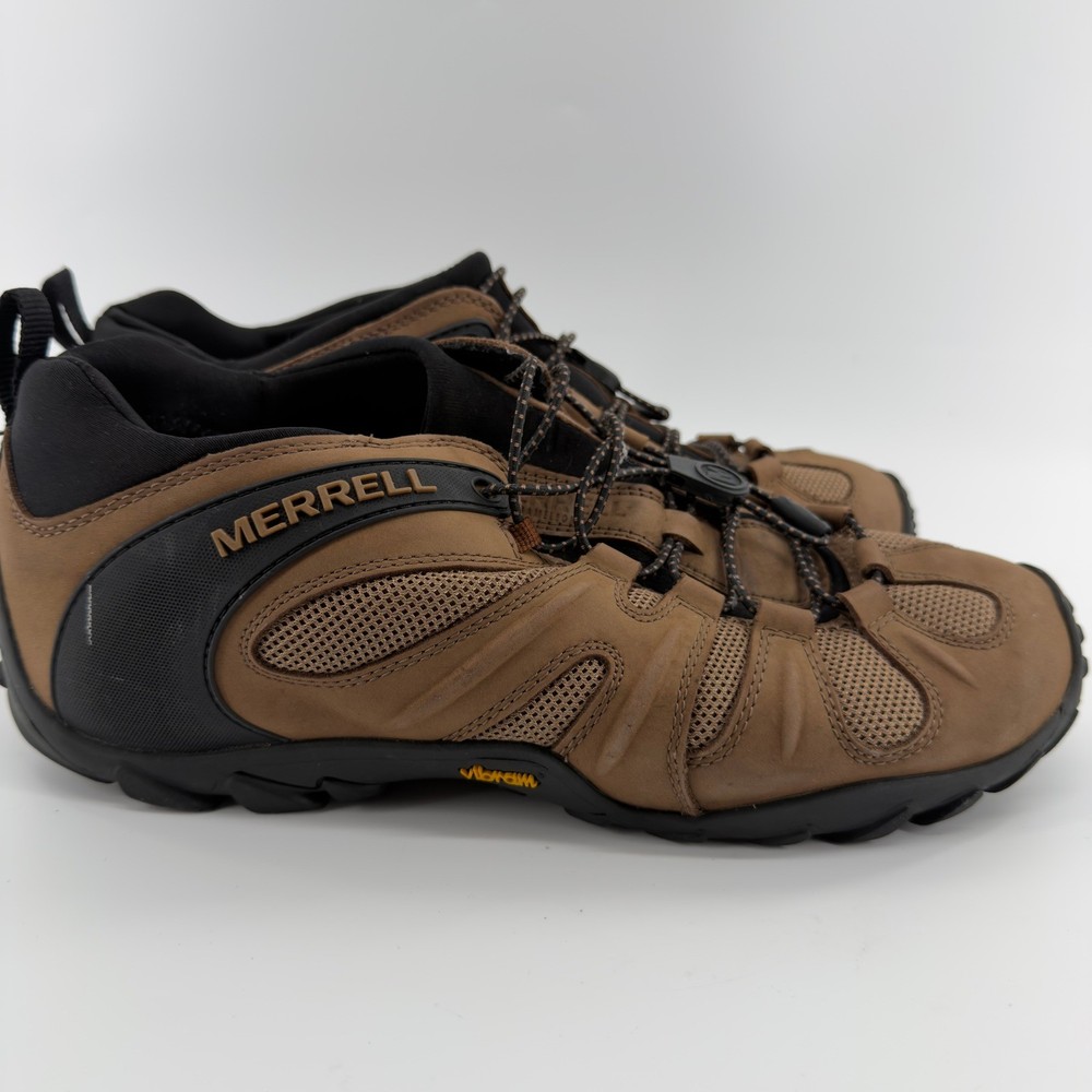 Merrell Mens Chameleon 8 Stretch Hiking Shoes Brown Black Size 11.5