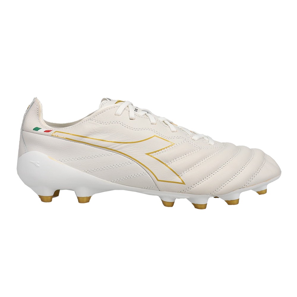 diadora Brasil Elite Tech Italy Lpx Firm Ground Soccer Cleats Mens White Sneaker