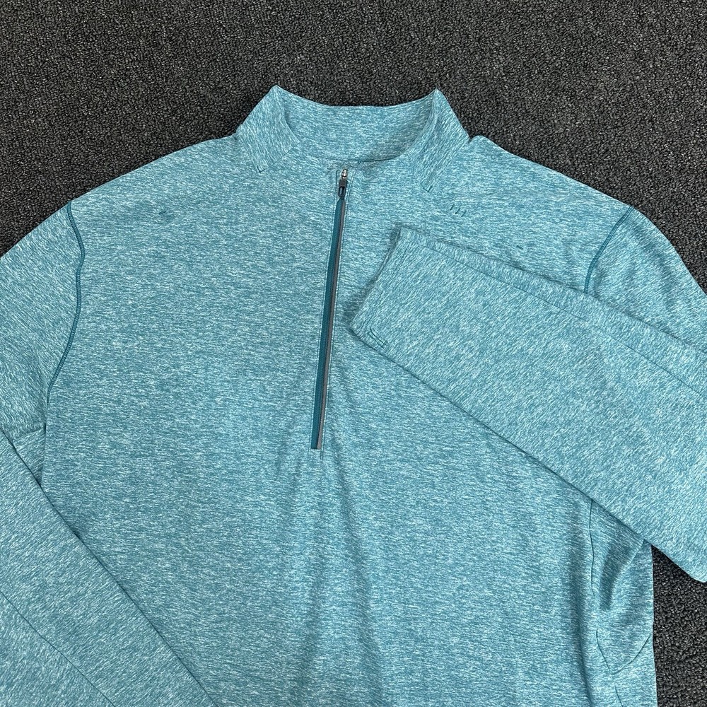 Lululemon Surge Warm 1/2 Zip Pullover Mens 2XL Blue Running Stretch