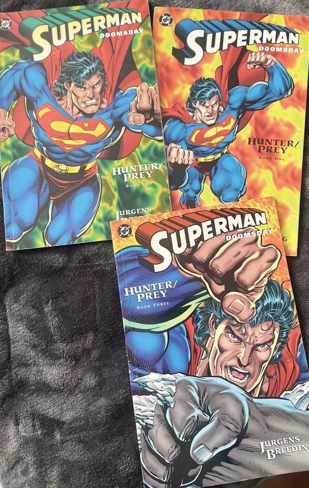 DC Comics Superman/Doomsday: Hunter/Prey Comic Book Set Jurgens Breeding