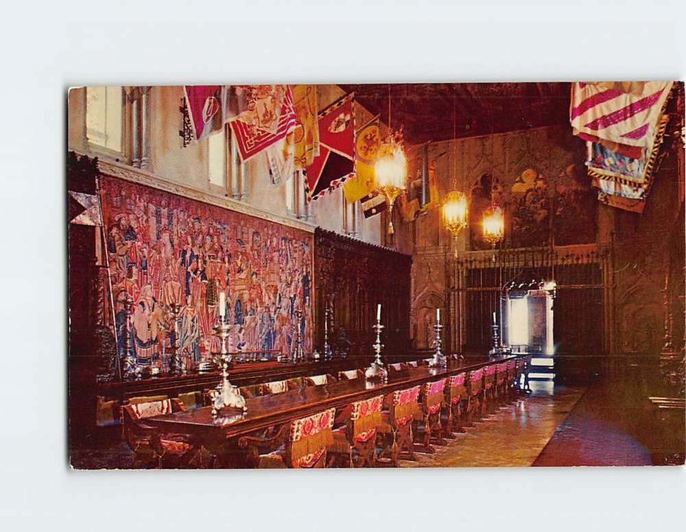 Postcard The Refectory Hearst Castle San Simeon California USA