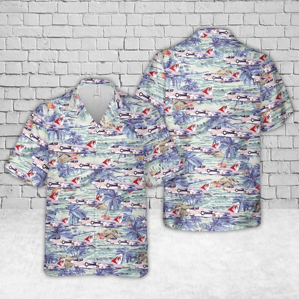 Us Navy Hawaiian Shirt US Navy A 7 Corsair from squadron VA 81 Hawaiian Shirts M