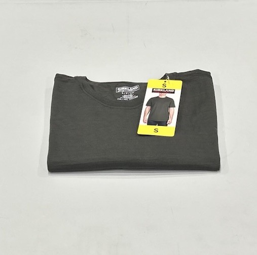 Kirkland Signature Men’s Pima Cotton Tee, Gray, Size S
