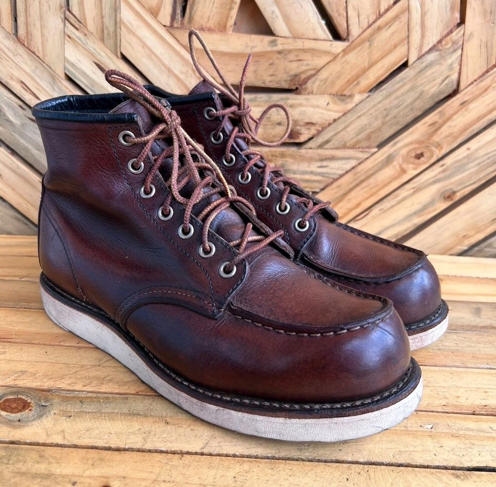 Red Wing Mens 8138 Classic Moc Toe Brown Leather Boot US 7D UK 6