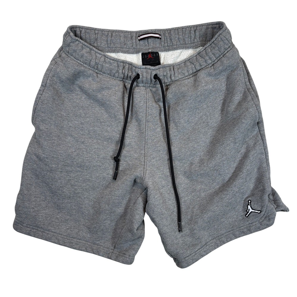 Nike Jordan Shorts Mens Medium Gray Jumpman Essentials Brooklyn Fleece Sweat