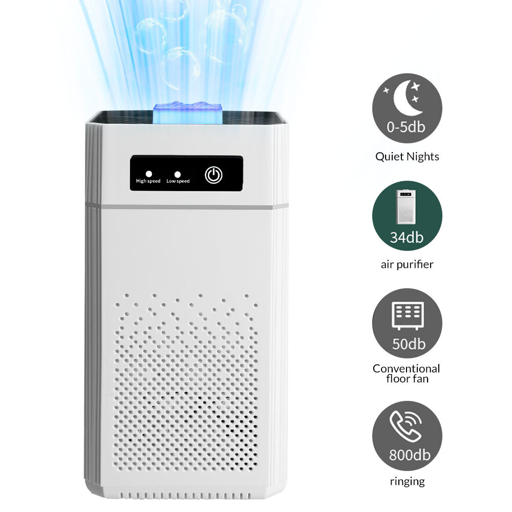 Room Air Purifier Cleaner HEPA Filter Remove Odor Dust Mold Home Allergies Smog
