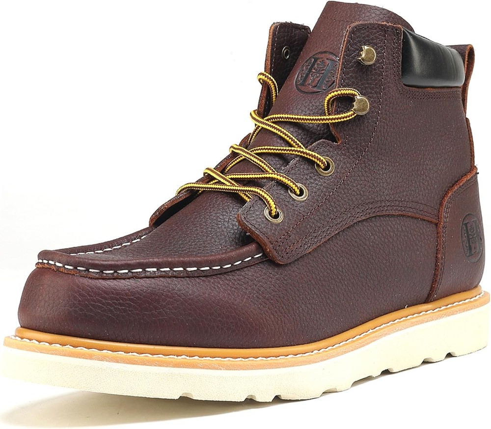 CONRAD Men's Moc Toe Safety Work Boots: 6