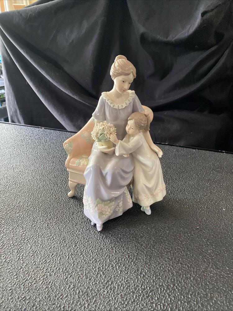 Always & Forever “Mother & Child” Figurine Glazed Porcelain Mint Mother's Day