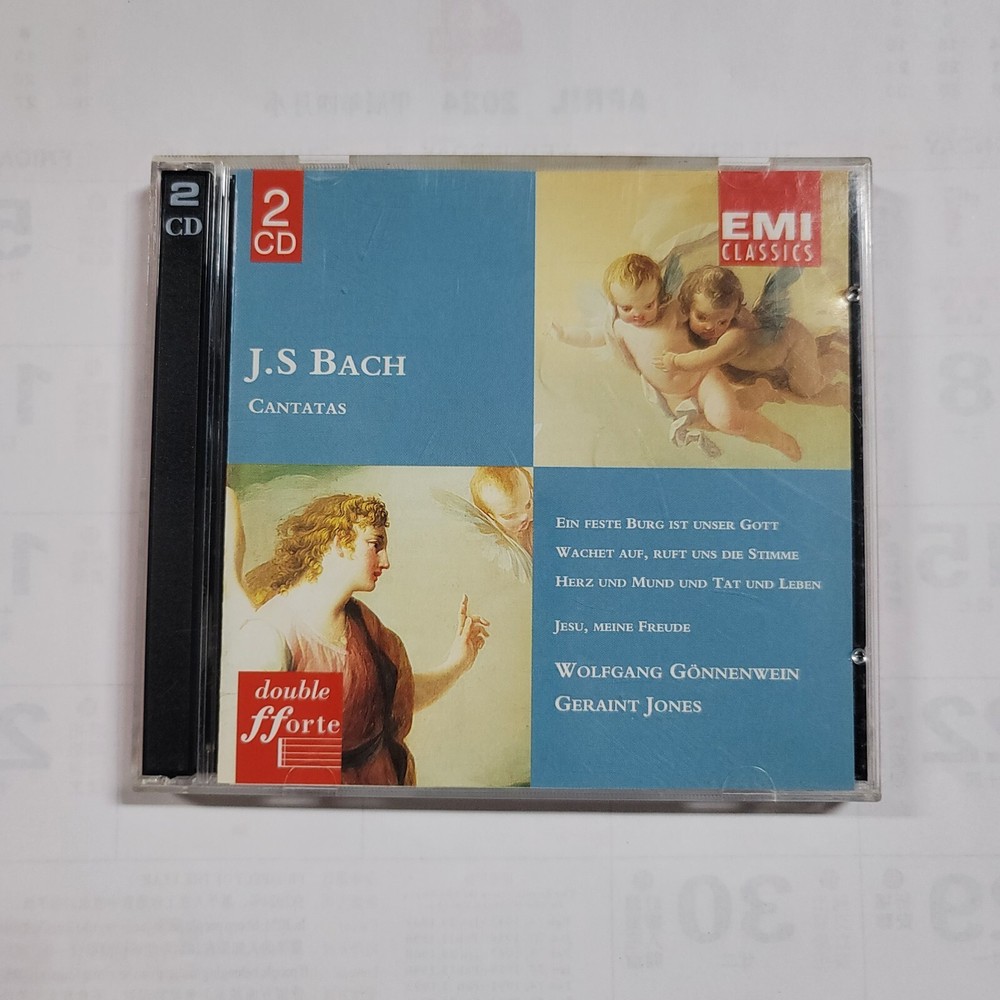 J.S. Bach: Cantatas 80, 140 & 147, Wolfgang Gonnenwein Geraint Jones (2CD, 1995)