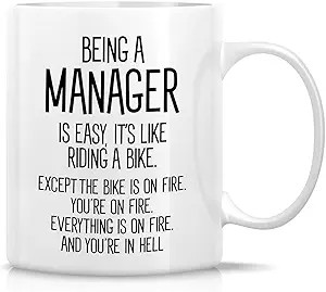 Funny Mug - Being A Manager is Easy 11 Oz Ceramic Tea Coffee