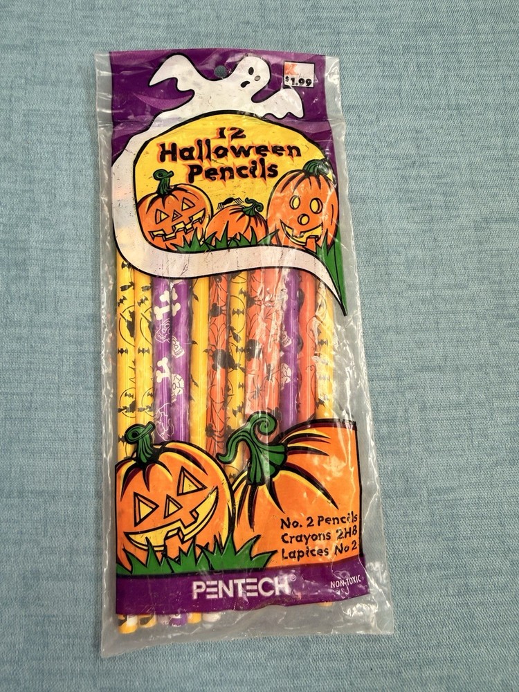 Vintage Halloween Kmart Unopened Treats Pencils 12CT DesignWay #2