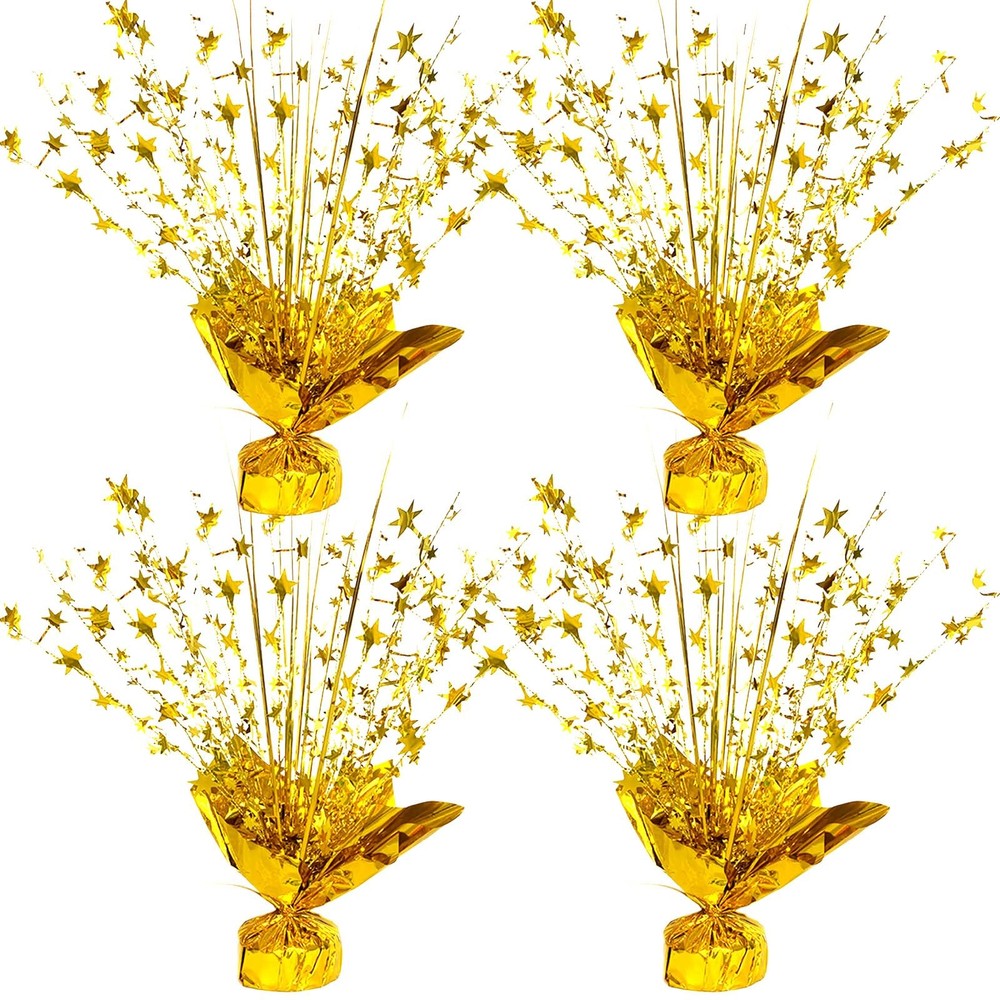 Glitter Gold Star Centerpieces-Table Decorations for Home Decor Birthday Wedd...