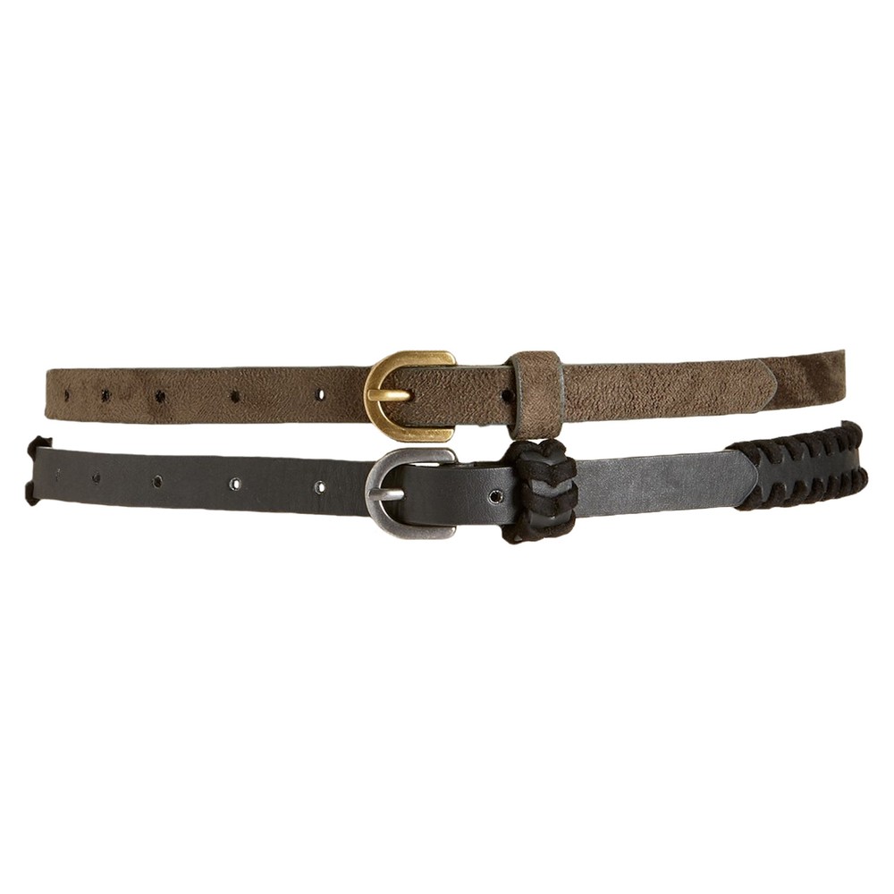 INC International Concepts Womens Whipstitched 2-For-1 Belts