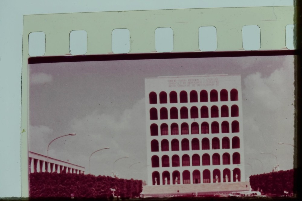 c1960's 35mm Slide Palazzo della Civiltà Italiana Rome Italy European Building
