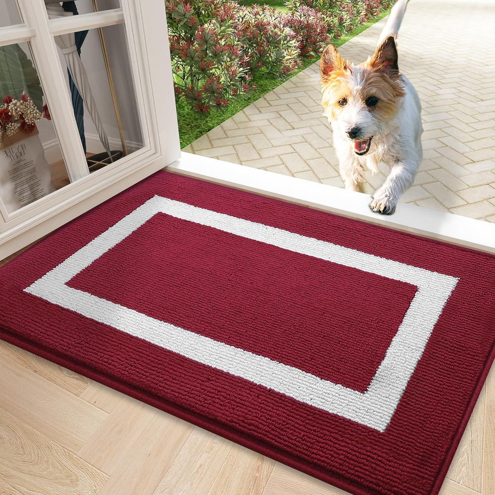 Indoor Door Mat, 30X17, Non-Slip Absorbent Resist Dirt Entrance Mat, Washable Lo
