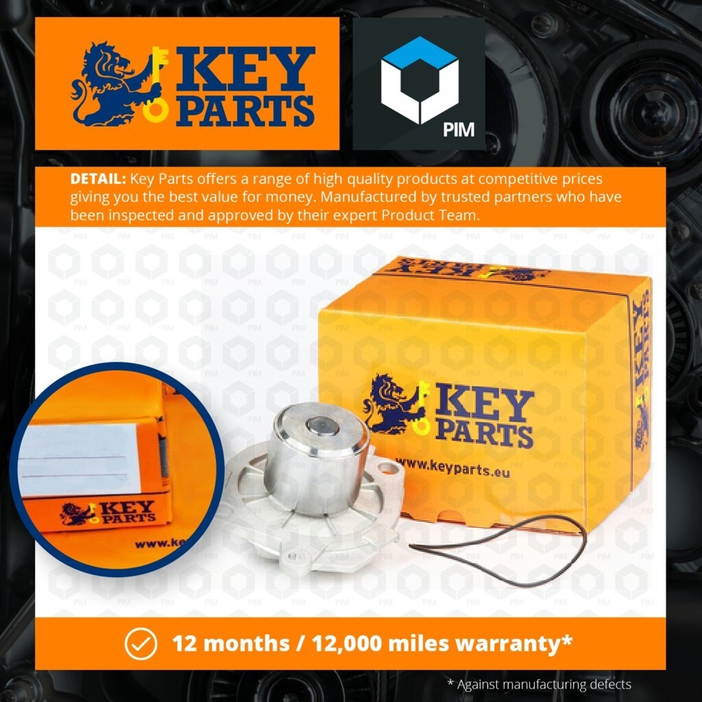 Water Pump fits VAUXHALL SIGNUM Z03 1.9D 04 to 08 Z19DT Coolant KeyParts Quality